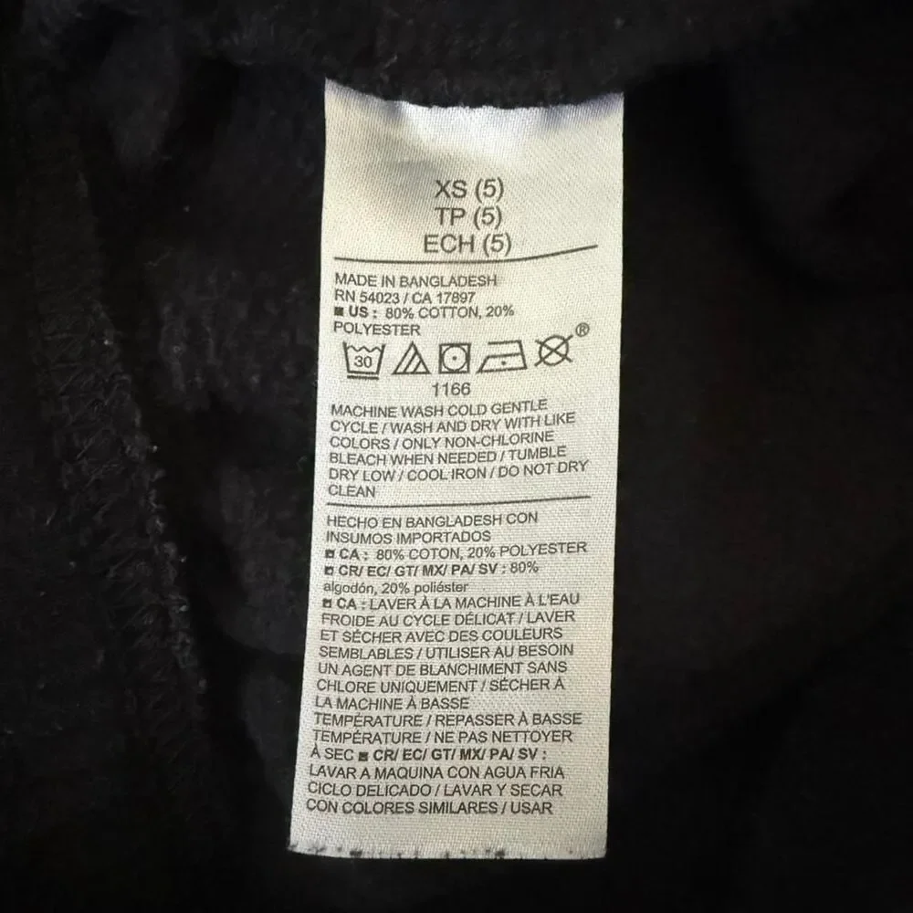 Old Navy Boys Jogger Sweatpants Lot of 2 Size 5 XS Gray Black Fleece